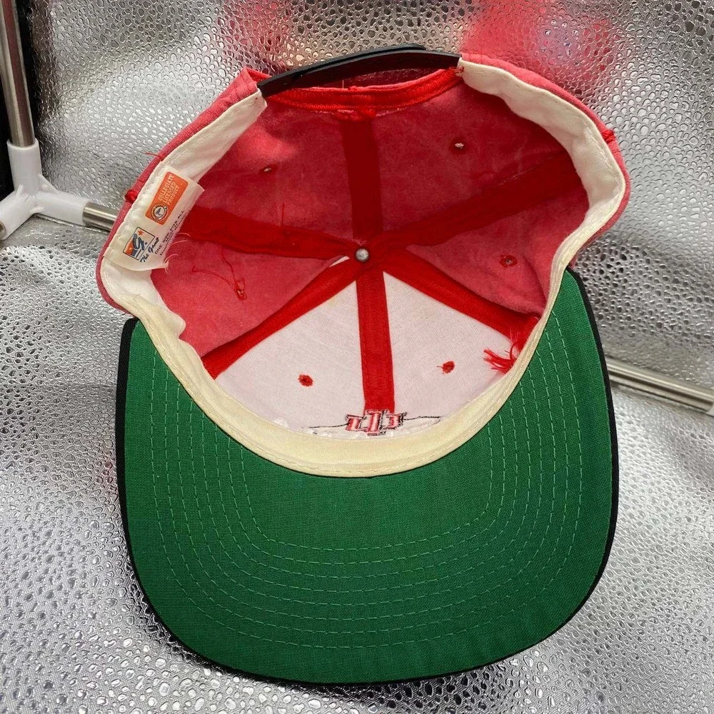The Game Indiana Hoosiers‎ Hat Mens OSFA Red Black Snapback Vintage NCAA Cap